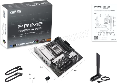 Photo de Carte Mère Asus Prime B840M-A WiFi (AMD AM5) Micro ATX