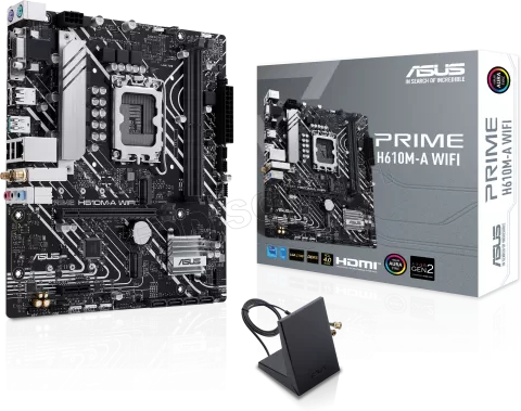 Photo de Carte Mère Asus Prime H610M-A WiFi DDR5 (Intel LGA 1700) Micro ATX