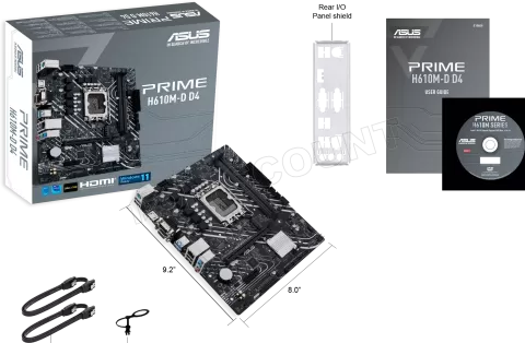 Photo de Carte Mère Asus Prime H610M-D D4 (Intel LGA 1700) Micro ATX