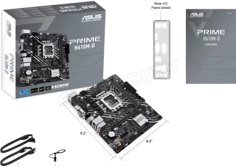 Photo de Carte Mère Asus Prime H610M-D DDR5 (Intel LGA 1700) Micro ATX