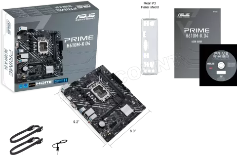 Photo de Carte Mère Asus Prime H610M-K D4 (Intel LGA 1700) Micro ATX