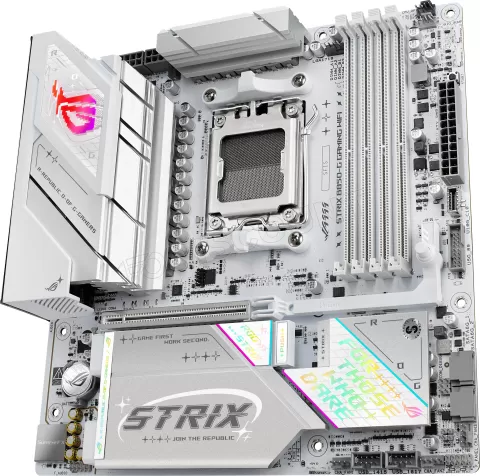 Photo de Carte mère Asus Rog Strix B850-G Gaming WiFi (AM5) (Blanc) Micro ATX