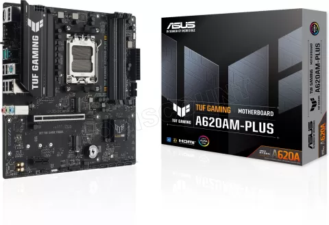 Photo de Carte Mère Asus Tuf Gaming A620AM-Plus (AM5) Micro ATX