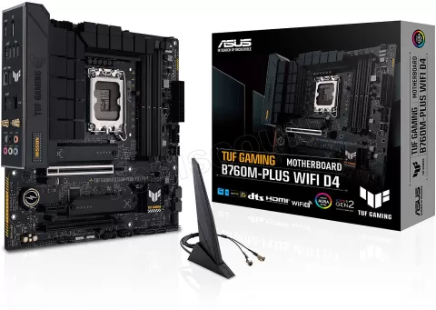 Photo de Carte Mère Asus Tuf Gaming B760M-Plus WiFi D4 (Intel LGA 1700) Micro ATX