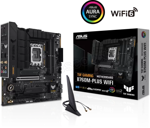 Photo de Carte Mère Asus Tuf Gaming B760M-Plus WiFi DDR5 (Intel LGA 1700) Micro ATX