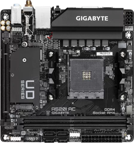 Photo de Carte Mère Gigabyte A520I AC (AM4) Mini ITX