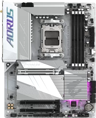 Photo de Carte Mère Gigabyte B650E Aorus Elite X Ice (AM5)