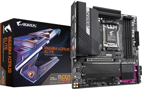 Photo de Carte mère Gigabyte B650M Aorus Elite (AM5) Micro ATX