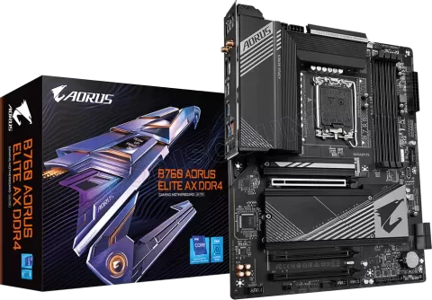 Photo de Carte Mère Gigabyte B760 Aorus Elite AX DDR4 (Intel LGA 1700)