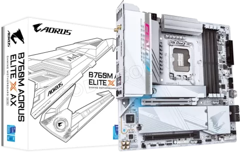 Photo de Carte Mère Gigabyte B760M Aorus Elite X AX DDR5 (Intel LGA 1700) Micro ATX