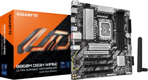 Photo de Carte Mère Gigabyte B860M DS3H WiFi6E (Intel LGA 1851) Micro ATX