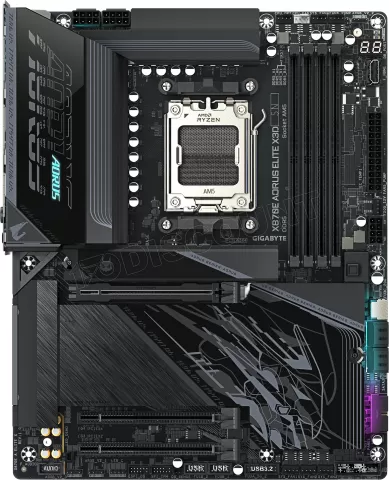 Photo de Carte Mère Gigabyte X870E Aorus Elite X3D (AM5)