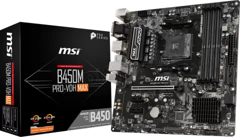 Photo de Carte Mère MSI B450M Pro-VDH Max (AM4) Micro ATX