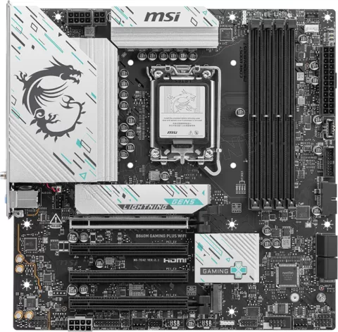 Photo de Carte Mère MSI B860M Gaming Plus WiFi (Intel LGA 1851) Micro ATX