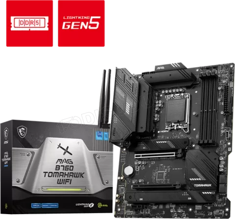 Photo de Carte Mère MSI Mag B760 Tomahawk Wifi DDR5 (Intel LGA 1700)