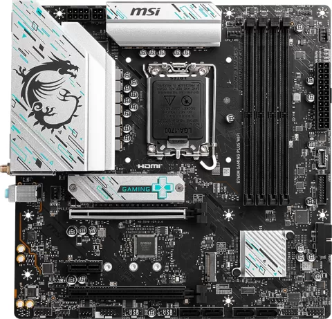 Photo de Carte Mère MSI Mag B760M Gaming Plus Wifi DDR5 (Intel LGA 1700) Micro ATX
