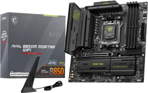Photo de Carte Mère MSI Mag B850M Mortar WiFi (AMD AM5) Micro ATX