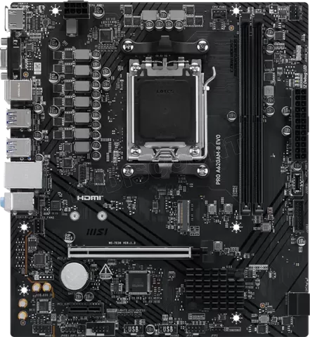 Photo de Carte Mère MSI Pro A620M-B EVO (AM5) Micro ATX