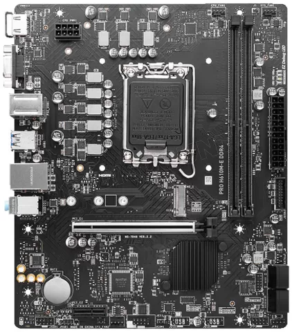 Photo de Carte Mère MSI Pro H610M-E DDR4 (Intel LGA 1700) Micro ATX