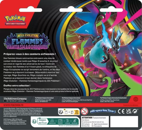 Photo de Carte Pokemon : ME02 3 Pack Flammes Fantasmagoriques (Fr)