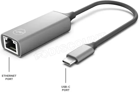 Photo de Carte Réseau Mobility Lab USB 2.0 vers RJ45 (Gris)