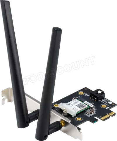 Photo de Carte Réseau PCI-Express WiFi 6 Asus PCE-AX3000 (AX3000)