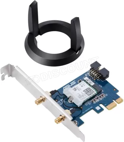 Photo de Carte Réseau PCI-Express WIFI + Bluetooth Asus PCE-AC58BT (AC2100)