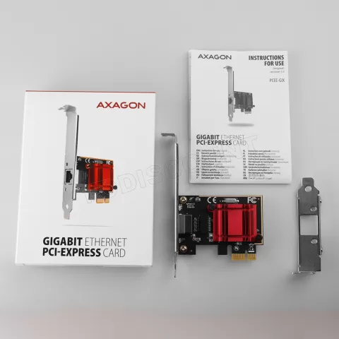 Photo de Carte Réseau PCIe RJ45 Axagon PCEE-GIX