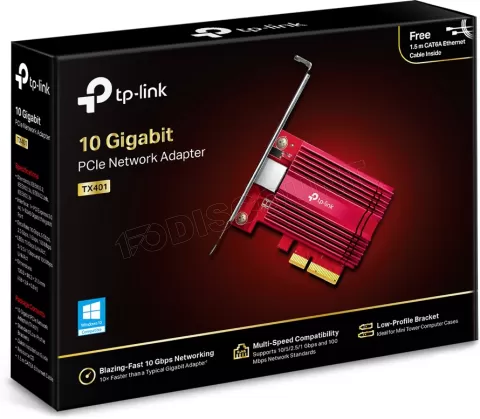 Photo de Carte Réseau PCIe RJ45 TP-Link TX401 - 10Gbits/s