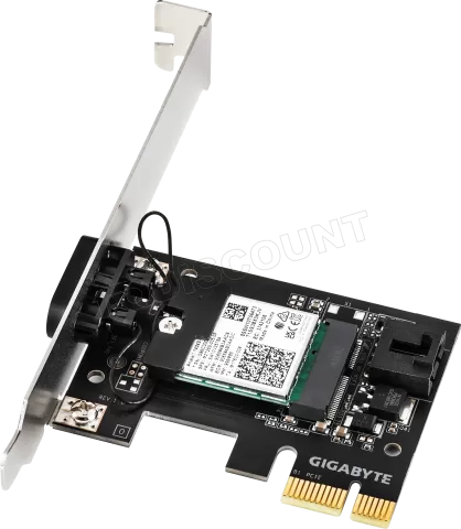 Photo de Carte Réseau PCIe WiFi 6E Gigabyte GC-WFAX210 (AX2400)