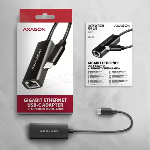 Photo de Carte réseau USB-C 3.2 Axagon ADE-ARC Gigabit
