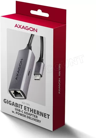 Photo de Carte réseau USB-C 3.2 Axagon ADE-TXPD Gigabit avec 1x USB-C