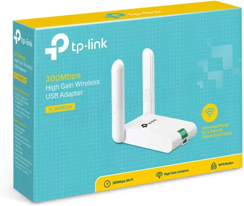 Photo de Carte Réseau USB WIFI TP-Link TL-WN822N (300N)