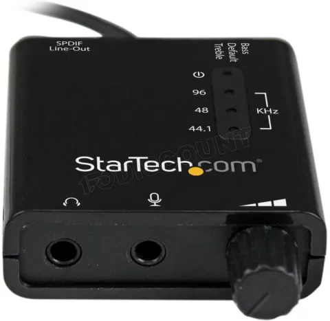 Photo de Carte son externe Startech USB Stereo + Réglage du volume