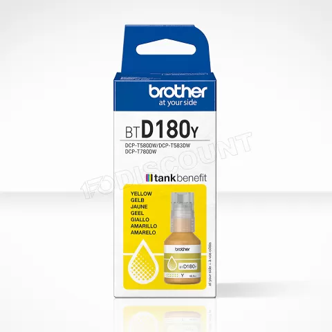 Photo de Cartouche d'encre Brother BTD180Y (Jaune)