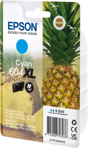 Photo de Cartouche d'encre Epson Ananas 604 XL (Cyan)