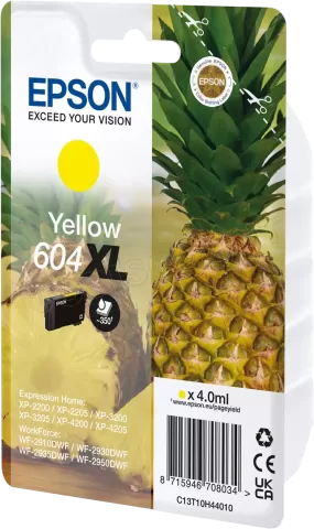 Photo de Cartouche d'encre Epson Ananas 604 XL (Jaune)