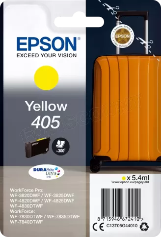 Photo de Cartouche d'encre Epson DuraBrite Ultra Valise 405 (Jaune)