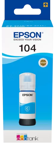 Photo de Cartouche d'encre Epson EcoTank 104 65ml (Cyan)