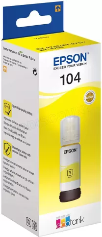 Photo de Cartouche d'encre Epson EcoTank 104 65ml (Jaune)