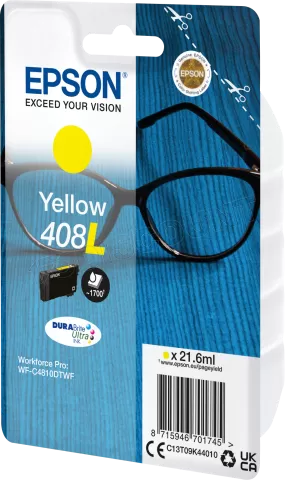 Photo de Cartouche d'encre Epson Lunettes 408 XL (Jaune)