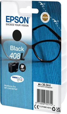 Photo de Cartouche d'encre Epson Lunettes 408 XL (Noir)