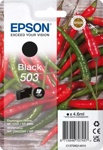 Photo de Cartouche d'encre Epson Piments 503 (Noir)