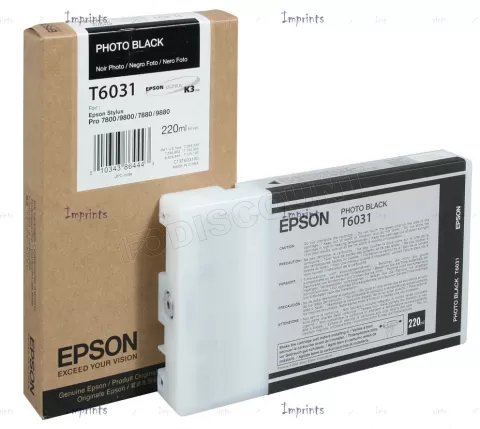 Photo de Cartouche d'encre Epson T603100 (Noir)