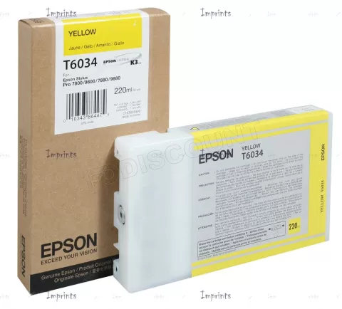 Photo de Cartouche d'encre Epson T603400 (Jaune)
