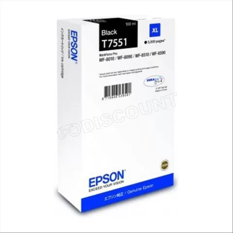 Photo de Cartouche d'encre Epson T7551 XL (Noir)