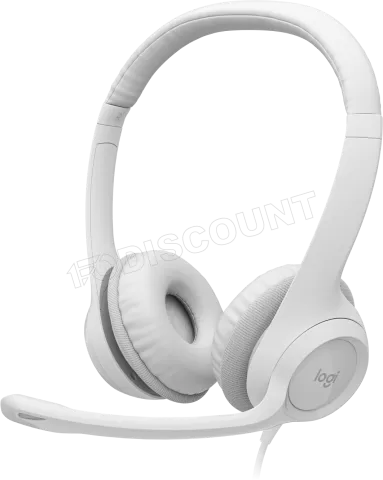 Photo de Casque filaire Logitech H390 (Blanc)