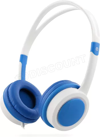 Photo de Casque filaire pour enfants T'nB Kids (Blanc/Bleu)