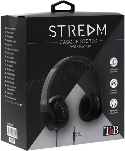 Photo de Casque filaire T'nB Stream (Noir)