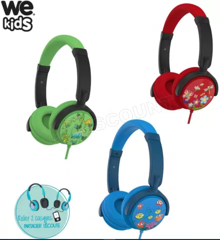 Photo de Casque filaire WeKids pour enfants (Bleu)